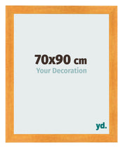 Cadre Photo 70x90cm Orange MDF Pisa De Face Mesure | Yourdecoration.fr
