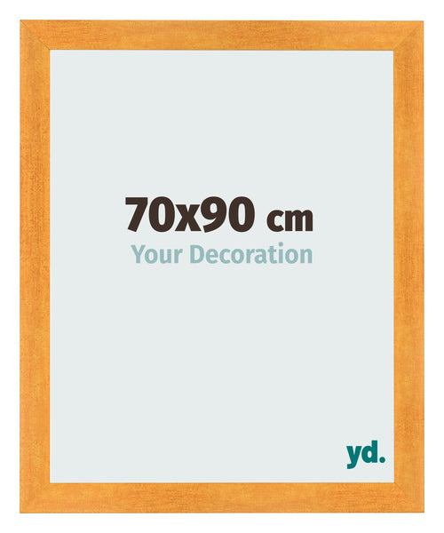 Cadre Photo 70x90cm Orange MDF Pisa De Face Mesure | Yourdecoration.fr