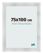 Cadre Photo 75x100cm Aluminium Brosse MDF Pisa De Face Mesure | Yourdecoration.fr