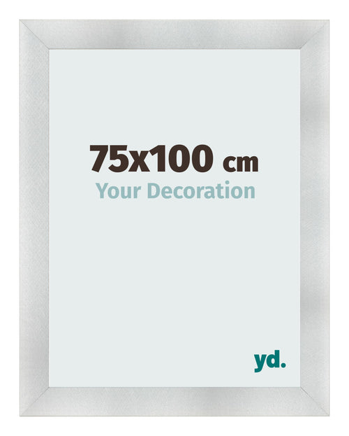 Cadre Photo 75x100cm Aluminium Brosse MDF Pisa De Face Mesure | Yourdecoration.fr