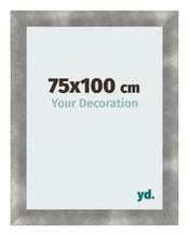 Cadre Photo 75x100cm Metal Vintage MDF Pisa De Face Mesure | Yourdecoration.fr