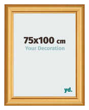 Cadre Photo 75x100cm Or Mat MDF Lazio De Face Mesure | Yourdecoration.fr