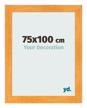 Cadre Photo 75x100cm Orange MDF Pisa De Face Mesure | Yourdecoration.fr