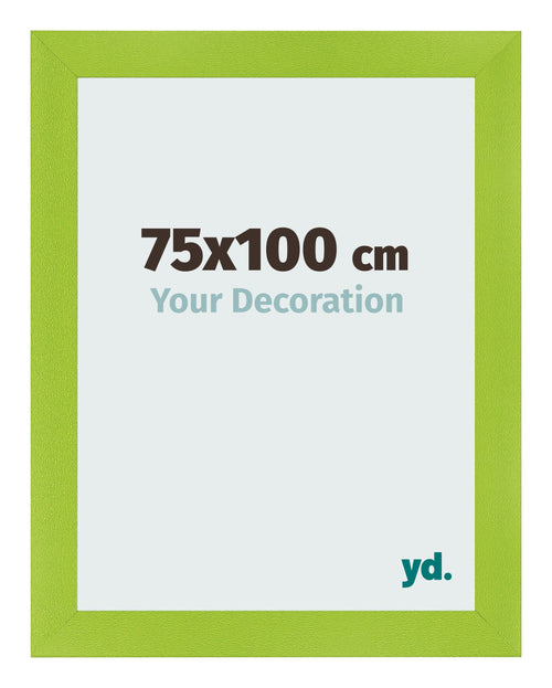 Cadre Photo 75x100cm Vert MDF Pisa De Face Mesure | Yourdecoration.fr