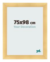 Cadre Photo 75x98cm Or Vintage MDF Pisa De Face Mesure | Yourdecoration.fr