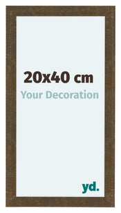 Como MDF Cadre Photo 20x40cm Or Antique De Face Mesure | Yourdecoration.fr