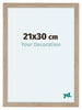 Como MDF Cadre Photo 21x30cm Chene Clair De Face Mesure | Yourdecoration.fr