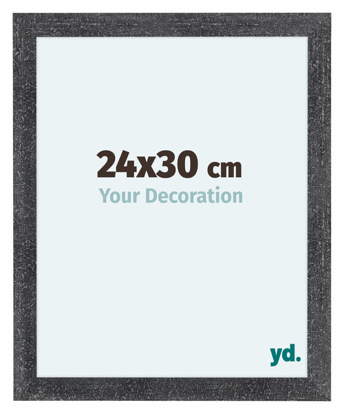 Como MDF Cadre Photo 24x30cm Gris Patine De Face Mesure | Yourdecoration.fr