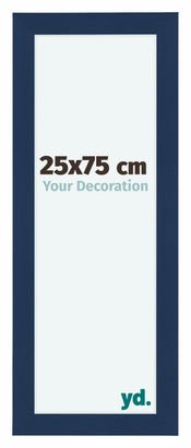 Como MDF Cadre Photo 25x75cm Bleu Fonce Patine De Face Mesure | Yourdecoration.fr