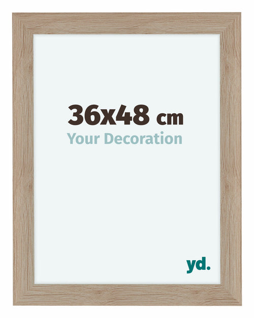 Como MDF Cadre Photo 36x48cm Chene Clair De Face Mesure | Yourdecoration.fr