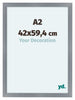 Como MDF Cadre Photo 42x59 4cm A2 Aluminium Brosse De Face Mesure | Yourdecoration.fr