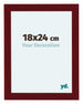 Como MDF Cadre Photo 48x64cm Vin Rouge Patine De Face Mesure | Yourdecoration.fr