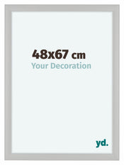 Como MDF Cadre Photo 48x67cm Blanc Grain de Bois De Face Mesure | Yourdecoration.fr