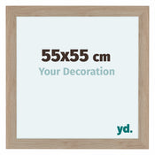 Como MDF Cadre Photo 55x55cm Chene Clair De Face Mesure | Yourdecoration.fr