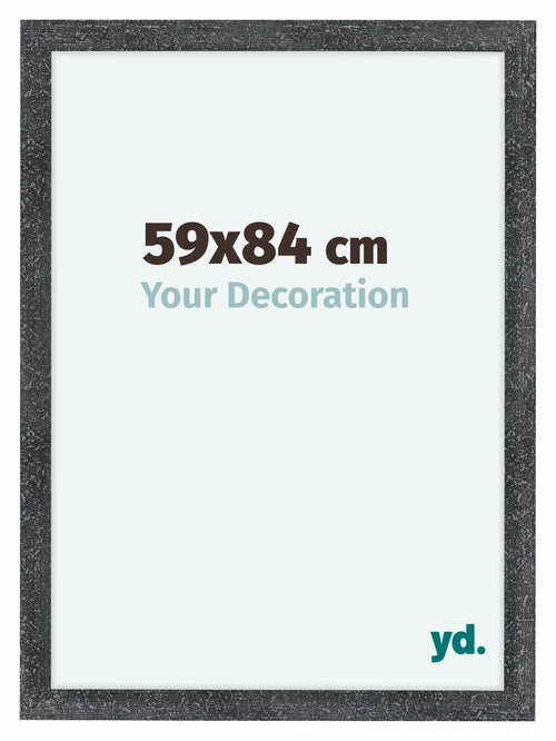 Como MDF Cadre Photo 59x84cm Gris Patine De Face Mesure | Yourdecoration.fr