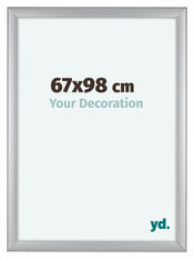 Como MDF Cadre Photo 67x98cm Argent Mat De Face Mesure | Yourdecoration.fr