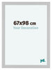 Como MDF Cadre Photo 67x98cm Blanc Mat De Face Mesure | Yourdecoration.fr