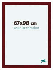 Como MDF Cadre Photo 67x98cm Vin Rouge Patine De Face Mesure | Yourdecoration.fr