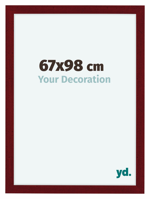 Como MDF Cadre Photo 67x98cm Vin Rouge Patine De Face Mesure | Yourdecoration.fr