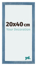 Mura MDF Cadre Photo 20x40cm Bleu Brillant Geveegd De Face Mesure | Yourdecoration.fr