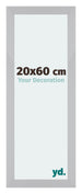 Mura MDF Cadre Photo 20x60cm Argent Mat De Face Mesure | Yourdecoration.fr