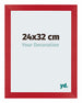 Mura MDF Cadre Photo 24x32cm Rouge De Face Mesure | Yourdecoration.fr