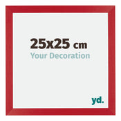Mura MDF Cadre Photo 25x25cm Rouge De Face Mesure | Yourdecoration.fr