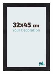 Mura MDF Cadre Photo 32x45cm Noir Grain De Bois De Face Mesure | Yourdecoration.fr
