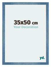 Mura MDF Cadre Photo 35x50cm Bleu Brillant Geveegd De Face Mesure | Yourdecoration.fr