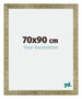 Mura MDF Cadre Photo 70x90cm Or Antique De Face Mesure | Yourdecoration.fr