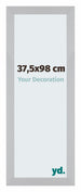 Mura MDF Cadre Photo 37 5x98cm Argent Mat De Face Mesure | Yourdecoration.fr