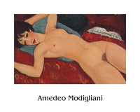 Affiche Art Amedeo Modigliani Liegender Akt l 50x40cm AMO 2000 PGM | Yourdecoration.fr