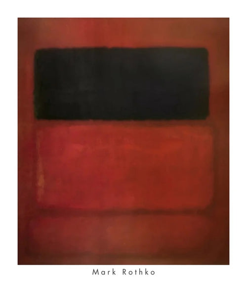 Affiche Art Mark Rothko Black Over Reds 1957 71x81cm MKR 890 | Yourdecoration.fr