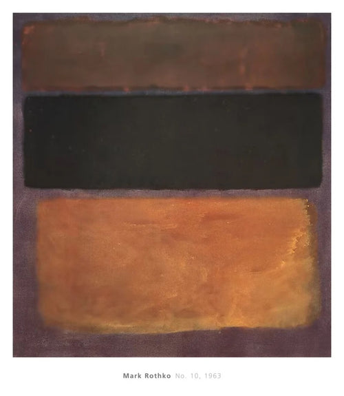 Affiche Art Mark Rothko No 10 1963 101 5x116 5cm MKR 119 | Yourdecoration.fr