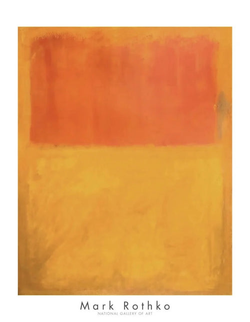 Affiche Art Mark Rothko Orange and Tan 1954 71x91cm MKR 905 | Yourdecoration.fr