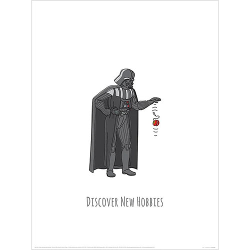 Affiche Art Star Wars Vaders Boredom Busting Ideas Discover New Hobbies 30x40cm Pyramid PPR54082 | Yourdecoration.fr