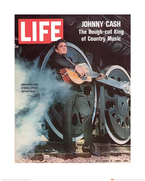 Affiche Art Time Life Johnny Cash Cover 1969 60x80cm Pyramid PPR40458 | Yourdecoration.fr