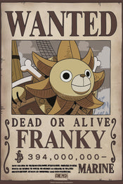 Affiche Poster One Piece Wanted Franky Wano 38x52cm Abystyle GBYDCO645 | Yourdecoration.fr