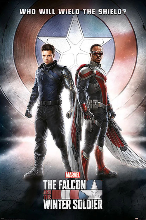 Affiche Poster Falcon And the Winter Soldier Wield the Shielmaxi Affiche Poster 61x91 5cm Pyramid PP34760 | Yourdecoration.fr