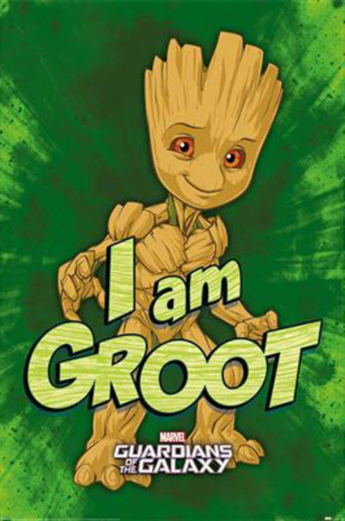 Affiche Poster Guardians Of The Galaxy I Am Groot 61x91 5cm Pyramid PP35043 | Yourdecoration.fr