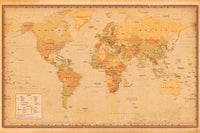 Affiche Poster Harper Collins Antique World Map 21 91 5x61cm Abystyle GBYDCO485 | Yourdecoration.fr