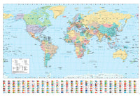Affiche Poster Harper Collins World Map 21 91 5x61cm Abystyle GBYDCO484 | Yourdecoration.fr