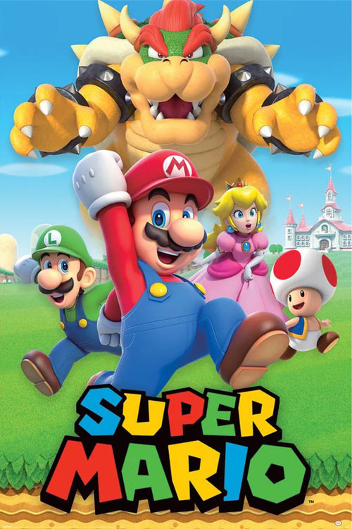 Affiche Poster Super Mario Character Montage 61x91 5cm Pyramid PP35311 | Yourdecoration.fr