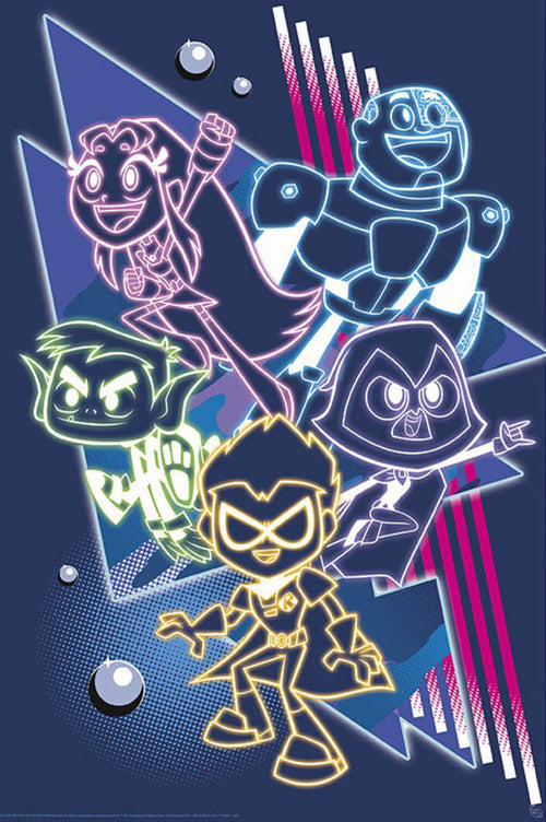 Affiche Poster Teen Titans Neon Titans 61x91 5cm Abystyle GBYDCO416 | Yourdecoration.fr