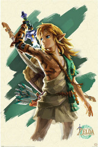 Affiche Poster The Legend of Zelda Tears of the Kingdom Link Unleashed 61x91 5cm Pyramid PP35325 | Yourdecoration.fr