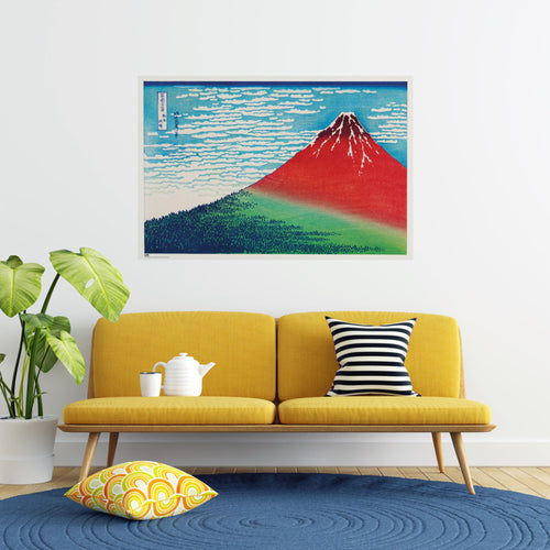 Affiche et Poster Katsushika Hokusais Fine Wind Clear Morning 91 5x61cm Grupo Erik GPE5806 Sfeer | Yourdecoration.fr