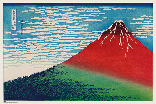 Affiche et Poster Katsushika Hokusais Fine Wind Clear Morning 91 5x61cm Grupo Erik GPE5806 | Yourdecoration.fr