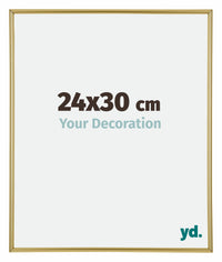 Annecy Plastique Cadre Photo 24x30cm Or De Face Mesure | Yourdecoration.fr