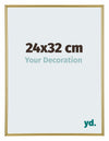 Annecy Plastique Cadre Photo 24x32cm Or De Face Mesure | Yourdecoration.fr