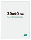 Annecy Plastique Cadre Photo 30x40cm Blanc Brillant De Face Mesure | Yourdecoration.fr